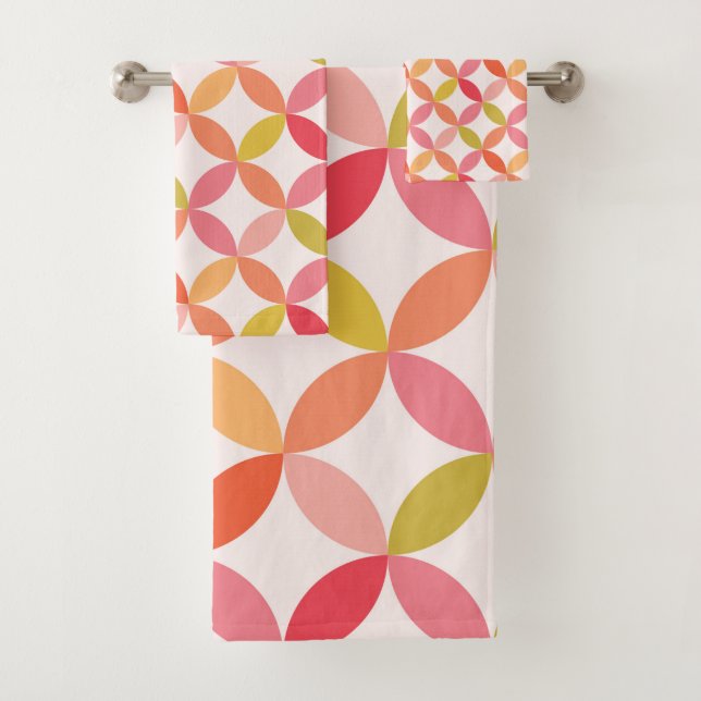 Círculos naranjas rojos modernos de mediados de si (In situ)