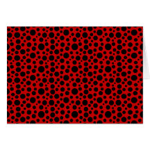 Círculos negros con rojo oscuro