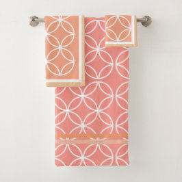 Círculos pétalos diamantes melocotones milenarios