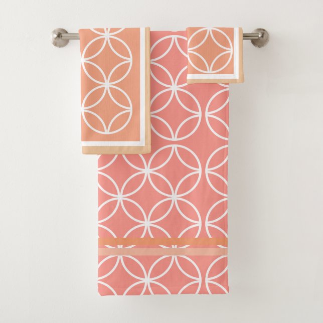 Círculos pétalos diamantes melocotones milenarios (In situ)