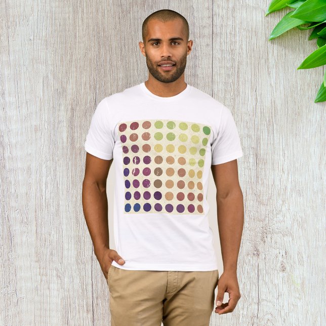 Círculos retro coloridos hombres camiseta (Subido por el creador)