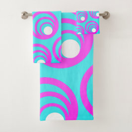 Círculos rosados Círculo interior blanco