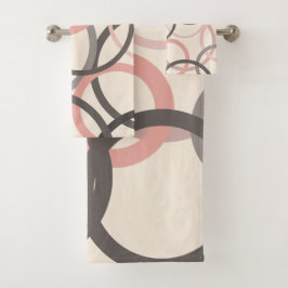 Círculos rosados y grises