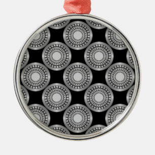 Círculos ultramodernos Ornamento Premium, Plata