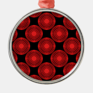 Círculos ultramodernos Ornamento Premium, Rojo