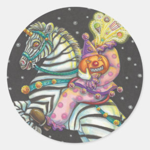 CIRCUS CLOWN, PEGATINAS ZEBRA UNICORN