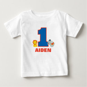 Circus First Birday Outfit, Baby Jersey Bodysuit
