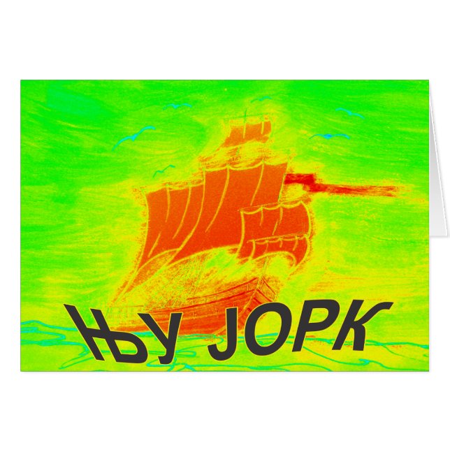 Círílico de Nueva York (Anverso (Horizontal))