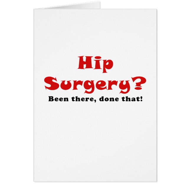 Cirugía de la cadera allí hecho eso (Frente)