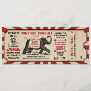Cirus Baby Shower Ticket Invitaciones Diaper Raffl