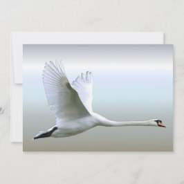 Cisne blanco en vuelo completo