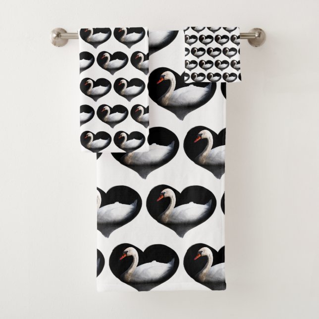 cisne blanco sobre negro (In situ)
