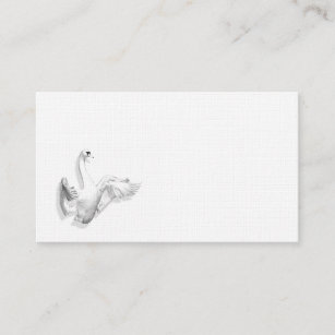 Cisne blanco - tarjeta de visita