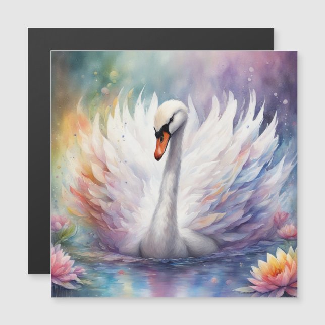 Cisne de aves arcoiris 1 (Anverso/Reverso)