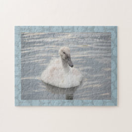Cisne de cignet con rompecabezas del patrón abstra