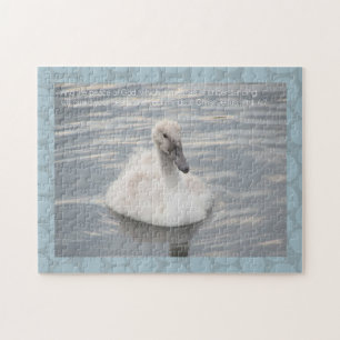 Cisne de cignet con rompecabezas del patrón abstra
