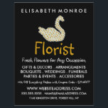 Cisne de margarita floral, publicidad floral<br><div class="desc">Floral Daisy Swan,  Floristry Advertising Flyer by The Business Card Store.</div>