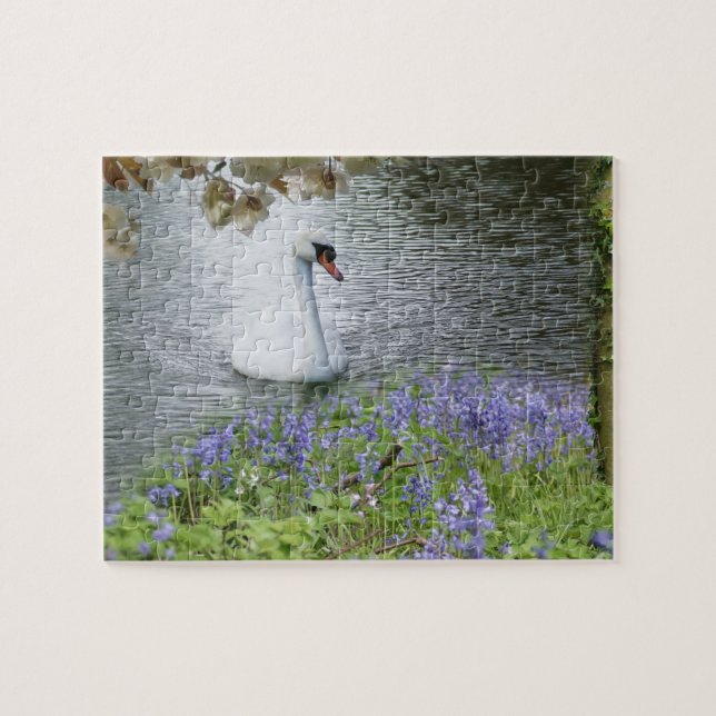 Cisne en rompecabezas del agua (Horizontal)