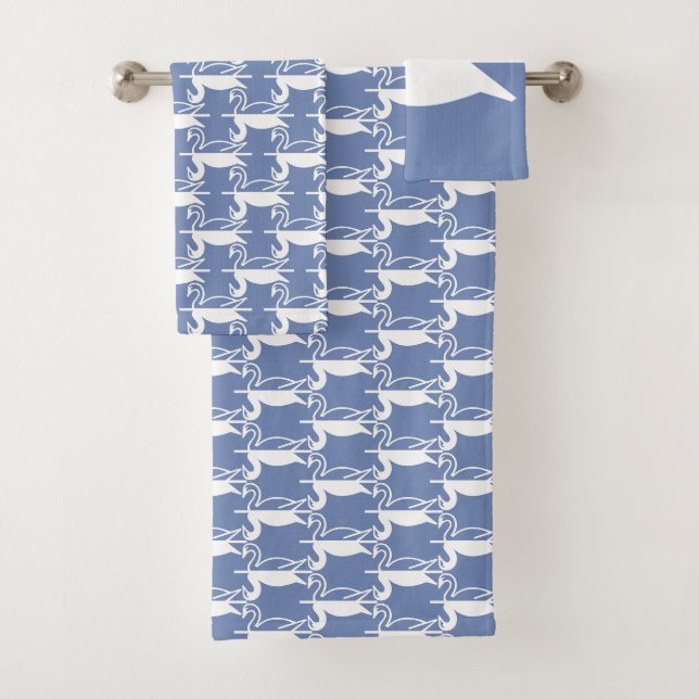 Cisnes azul y blanco (In situ)