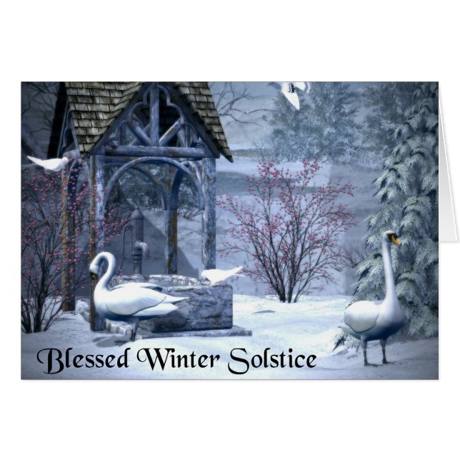 Cisnes de solsticio de invierno (Anverso (Horizontal))
