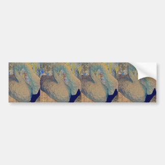 Cisnes de trompetista de la pegatina para el