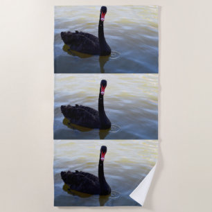 Cisnes negras embriagadoras, conjunto de toallas d