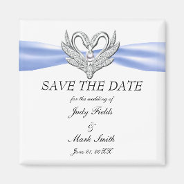 Cisnes Plateados De Cinta Azul Ahorran El Imán De