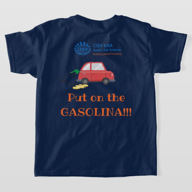 CISV Austin "Gasolina" Energizer Chica camiseta (Distribución Reverso )