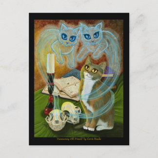 Cita a viejos amigos, tarjeta postal de arte de ga