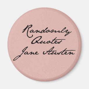Cita aleatoriamente el imán de Jane Austen