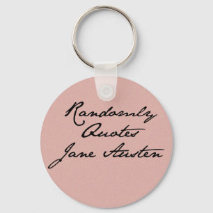 Cita aleatoriamente el llavero de Jane Austen