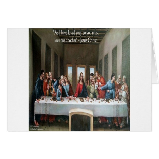 Cita "Amar a los demás" de Jesus @ Last Supper (Anverso (Horizontal))