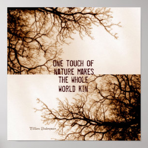 cita arte de naturaleza poster en sepia