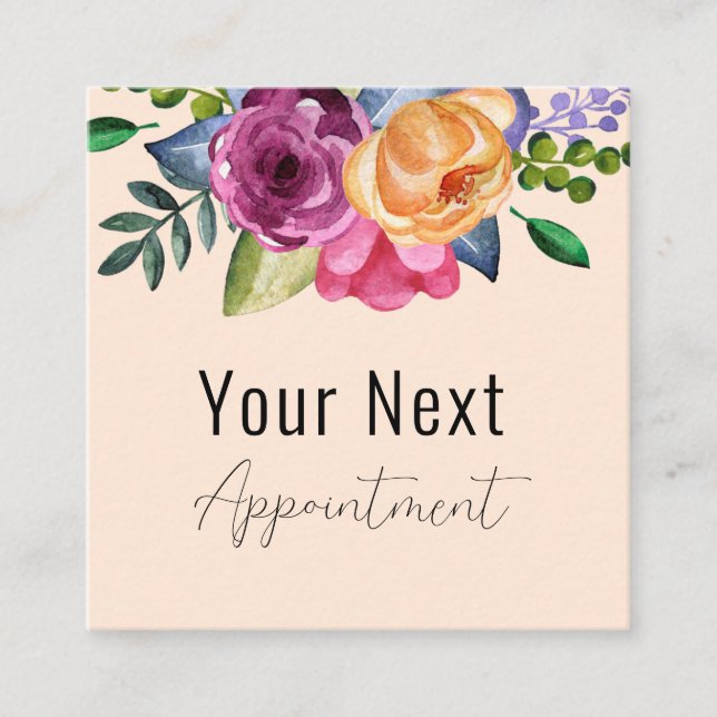 Cita Beige Salón Floral Dermatólogo (Anverso)