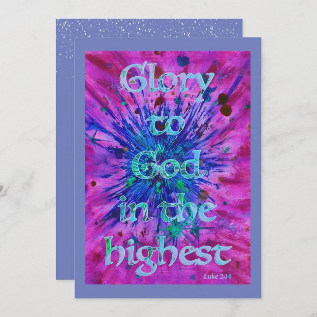 Cita Bíblica de Navidad (Anverso / Reverso)