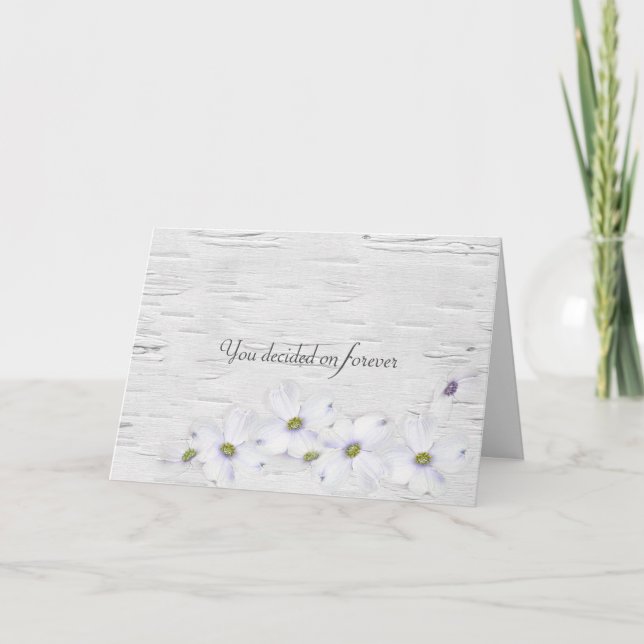 Cita boda en tarjeta de nacimiento (Anverso)