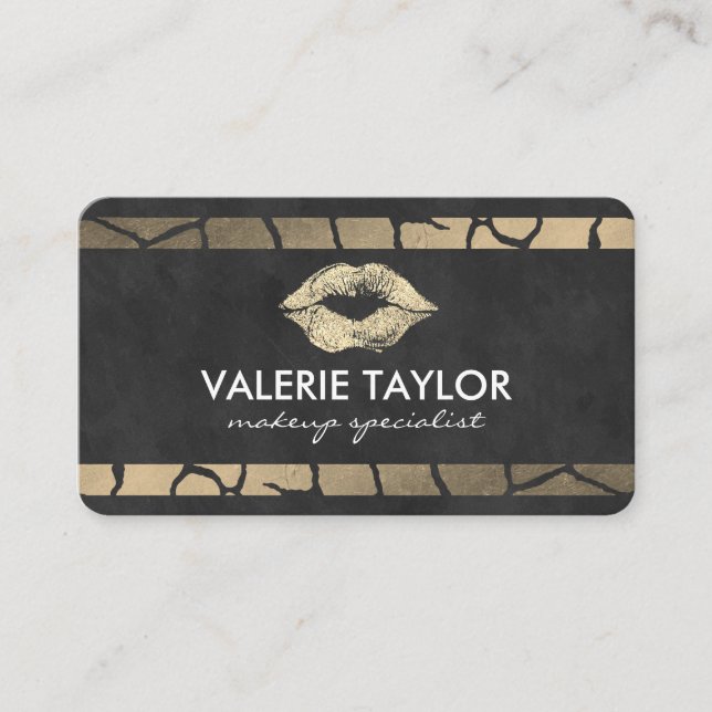 Cita con tiras de doble lujo Gold Kiss (Anverso)