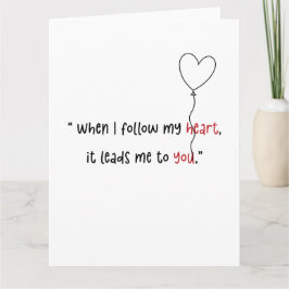 Cita de amor Minimalista moderna para tarjeta de S