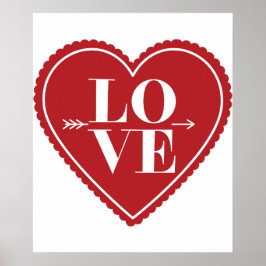 Cita de amor moderna Arte Poster elegante de moda