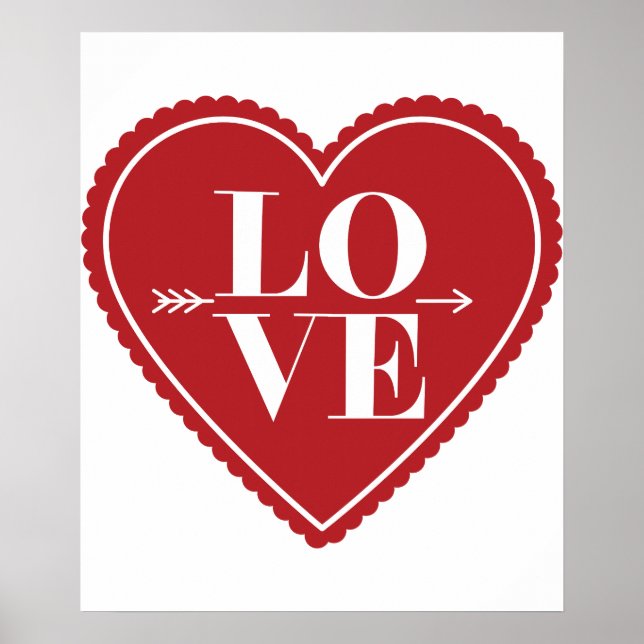 Cita de amor moderna Arte Poster elegante de moda (Frente)