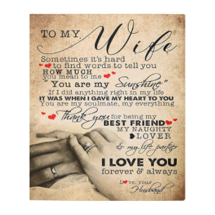 Cita De Amor Para Esposa   Regalo de decoración en