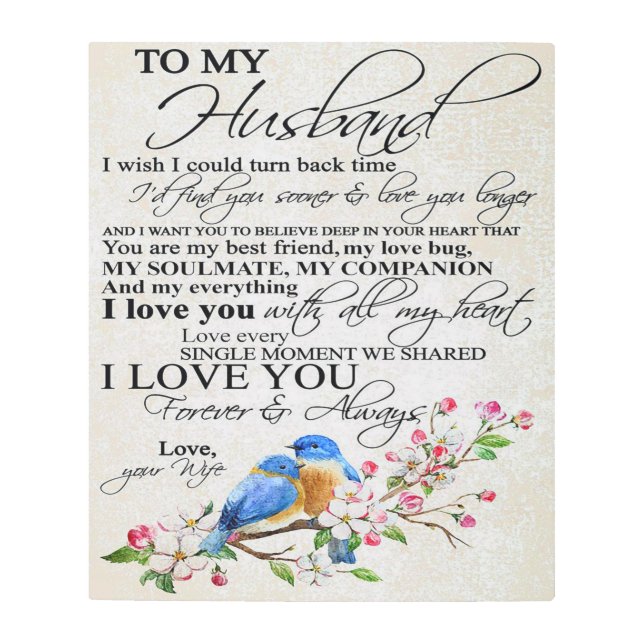 Cita de amor para marido | Decoración depurada (Anverso)