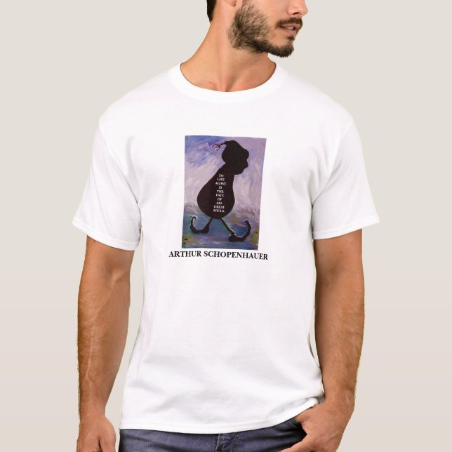 Cita de Arthur Schopenhauer - camisa (Anverso)