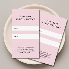 Cita de belleza blanca Rosa simple