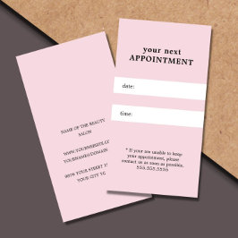 Cita de belleza blanca Rosa simple