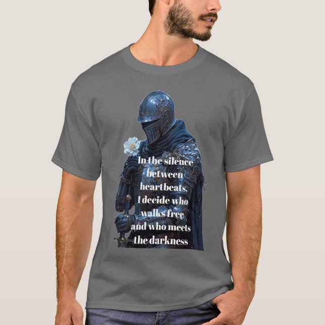 Cita de camiseta de Guerrero Medieval inspirador (Anverso)