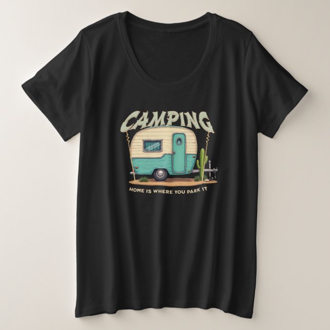 Cita de camping y camping (Anverso del diseño)