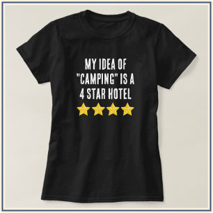 Cita de Chica de Cute Glam Camping Camiseta