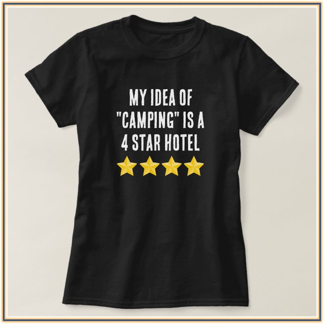 Cita de Chica de Cute Glam Camping Camiseta (Subido por el creador)