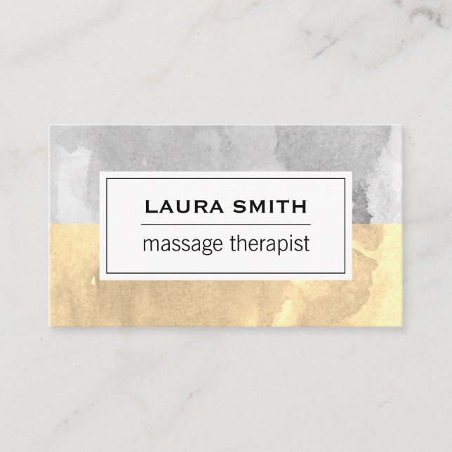 Cita de color de agua con dos tonos (Anverso)